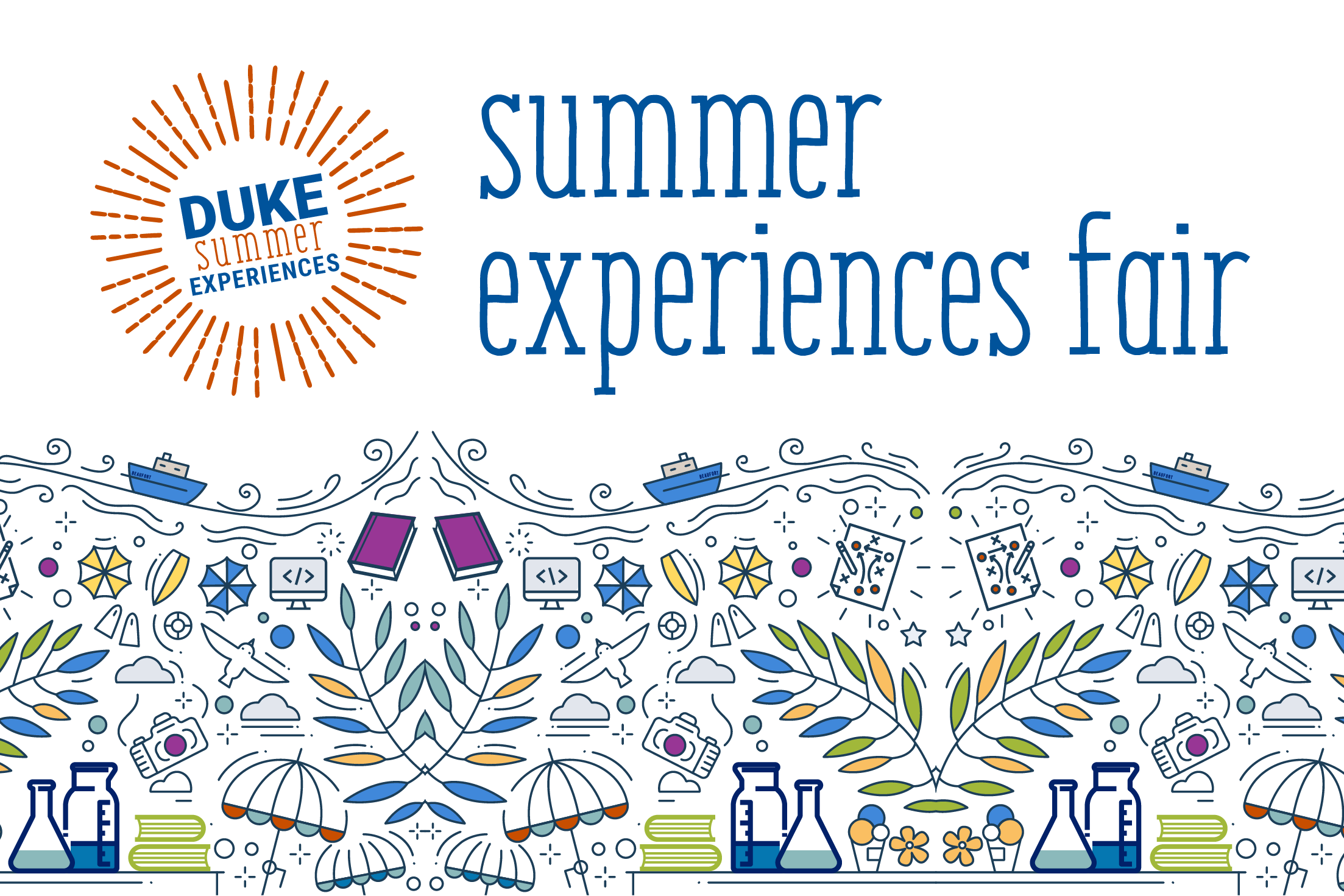 Duke Summer Experienes logo with &amp;quot;Summer Experiences Fair&amp;quot; text